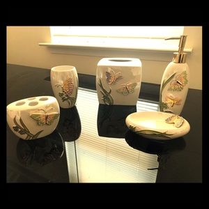 Creative Bath Butterfly 5-Piece Bath Accessory Set